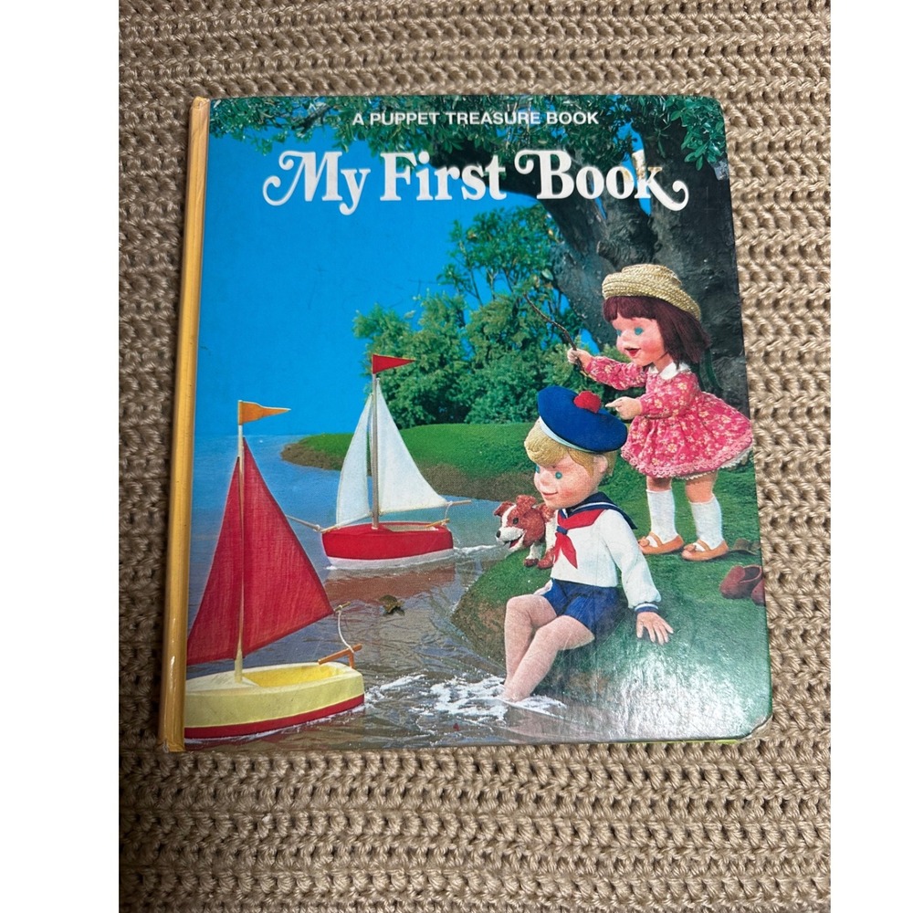 Vintage My First Book Puppet Treasure Book Tadasu Izawa 1988 Hardcover